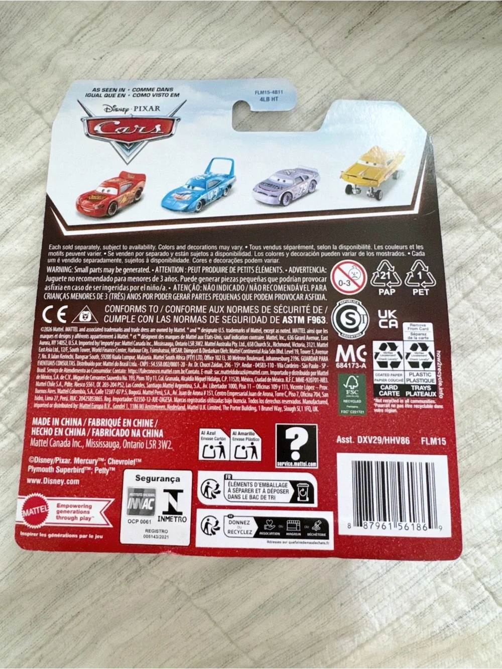 Disney Pixar Cars 20th Anniversary Sheriff Diecast Vehicle New In Package Mattel